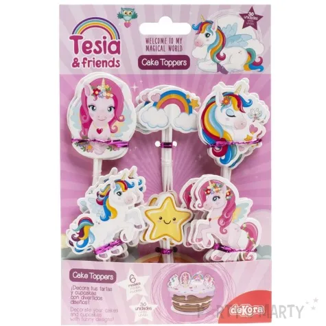 toppery papierowe jednorozce dekora 30 szt