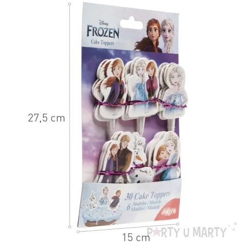 toppery papierowe kraina lodu dekora 30 szt