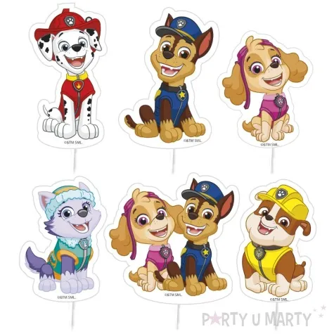 toppery papierowe psi patrol dekora 30 szt