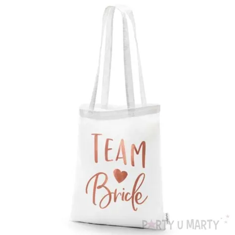 torba bawelniana wieczor panienski biala partydeco 1 szt