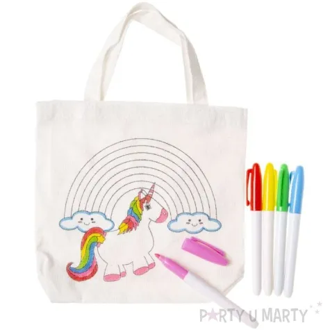 torba do pomalowania jednorozec flamastry lg imports