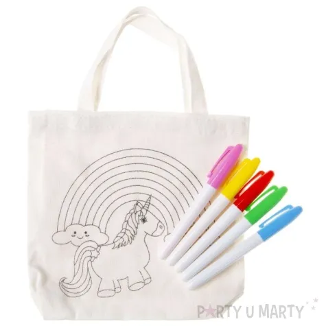 torba do pomalowania jednorozec flamastry lg imports