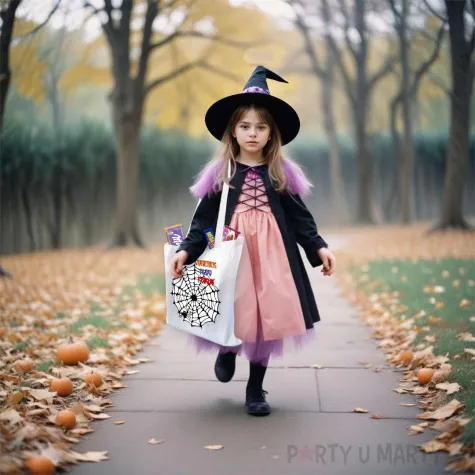 torba eko halloween cukierek albo psikus bialy 40x35 cm