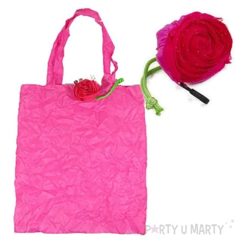 torba na zakupy roza brelok rozowa godan