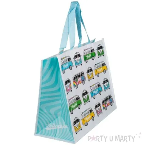 torba na zakupy vwt1 bus summer blue bialo blekitna kemis 39x33 cm