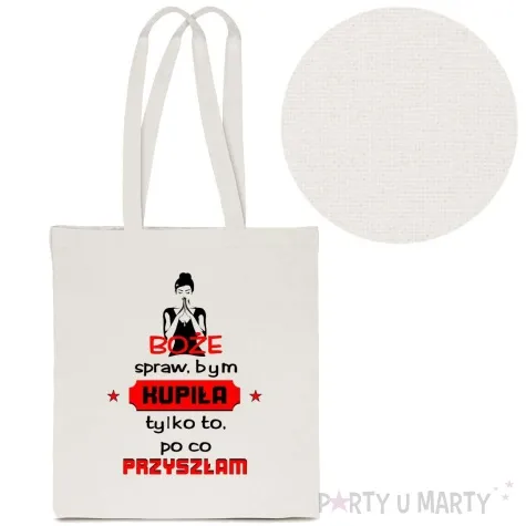 torba premium boze spraw bym kupila tylko to po co przyszlam ecru 40x34 cm