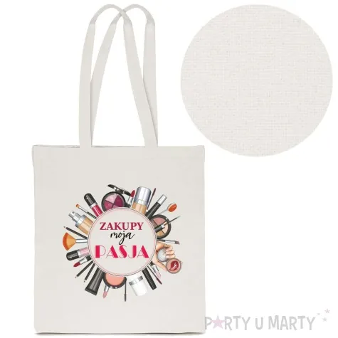 torba premium zakupy moja pasja ecru 40x34 cm