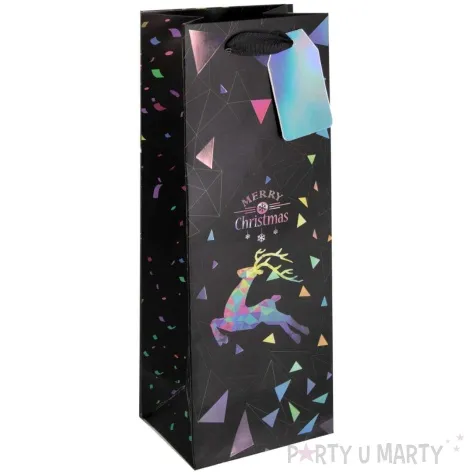 torebka na butelke lodowe figury renifer partypal 34x12 5 cm