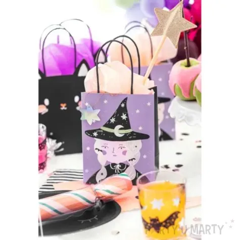 torebka na prezenty czarownica hocus pocus partydeco 8x14x18 cm