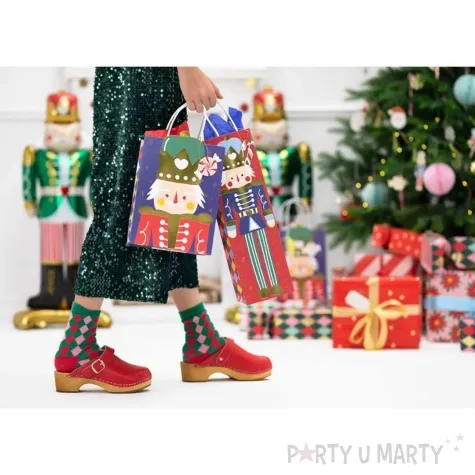 torebka na prezenty dziadek do orzechow partydeco 36 x 11 cm