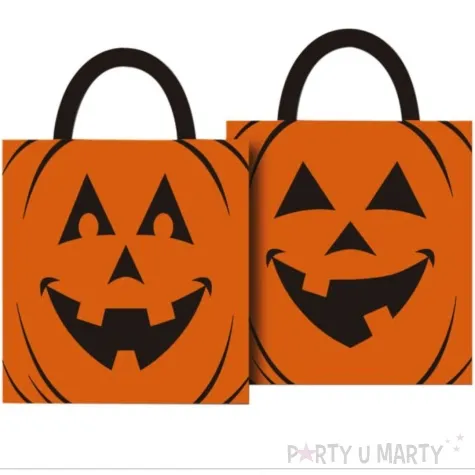 torebka na slodycze halloween dynia guirca 38 x 35 cm
