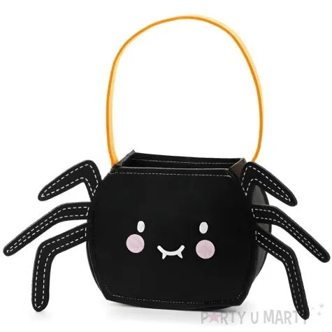 torebka na slodycze halloween pajak czarny partydeco 29 x 17 5 cm