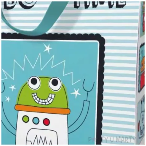 torebka papierowa robo time paw 20 x 25 x 10 cm