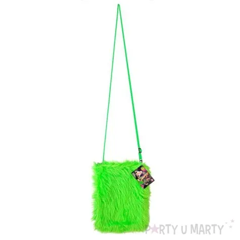 torebka party futrzana neonowa zielona widmann