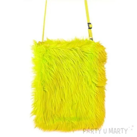 torebka party futrzana neonowa zolta widmann