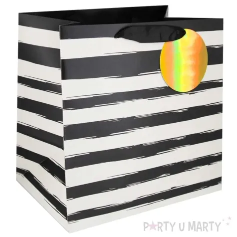 torebka prezentowa arts paski poziome partypal 30x30 cm