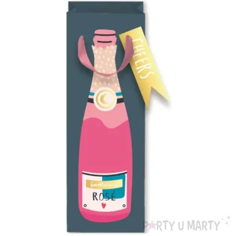 torebka prezentowa cheers rose partypal 34 5x12 5 cm