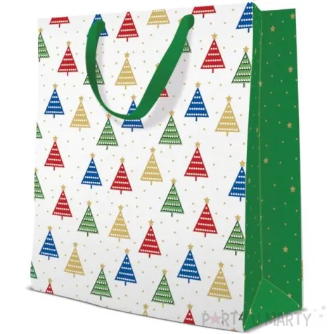 torebka prezentowa choinki paw 26 5 x 33 5 x 13 cm