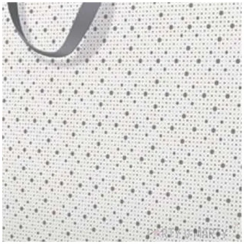 torebka prezentowa desen z kropek paw 54x44 cm