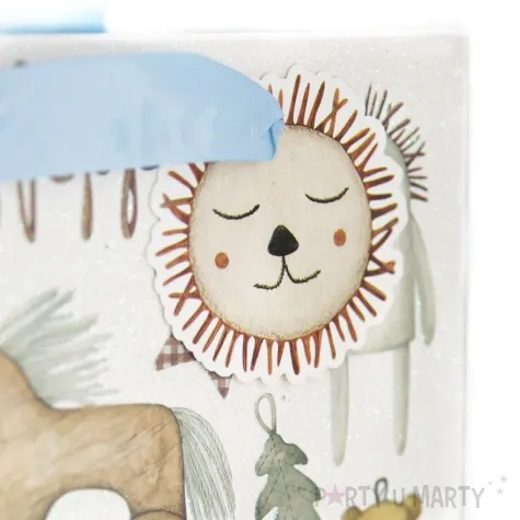 torebka prezentowa dzieciece atrybuty kon blekitny partypal 23 x 17 5 x 10 cm