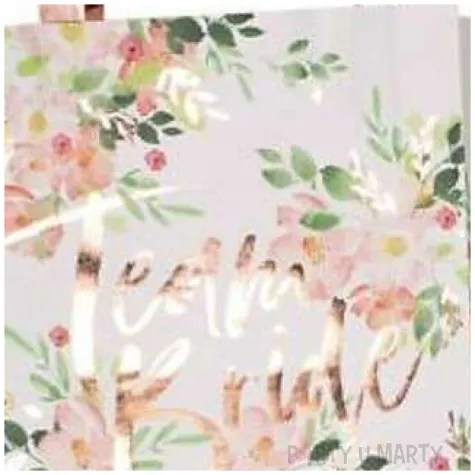 torebka prezentowa floral hen kwiatki godan 24x35 cm 6 szt