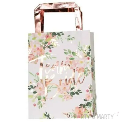 torebka prezentowa floral hen kwiatki godan 24x35 cm 6 szt