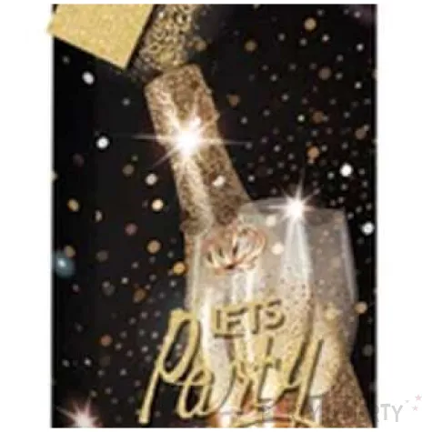 torebka prezentowa glamour butelka lets party partypal 34x12x10 cm