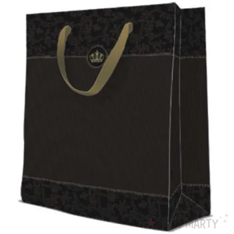 torebka prezentowa gold crown premium paw 33 5x26 cm