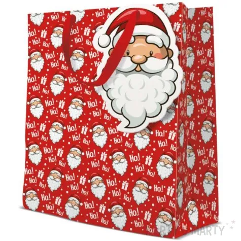 torebka prezentowa ho ho ho mikolaj paw 26 5 x 33 5 x 13 cm