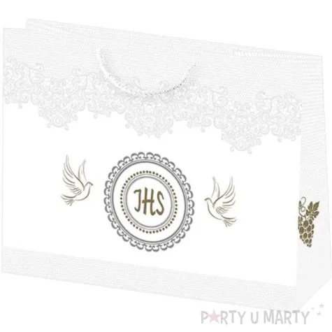 torebka prezentowa i komunia hostia i golabki pol maki 38x29x10 cm