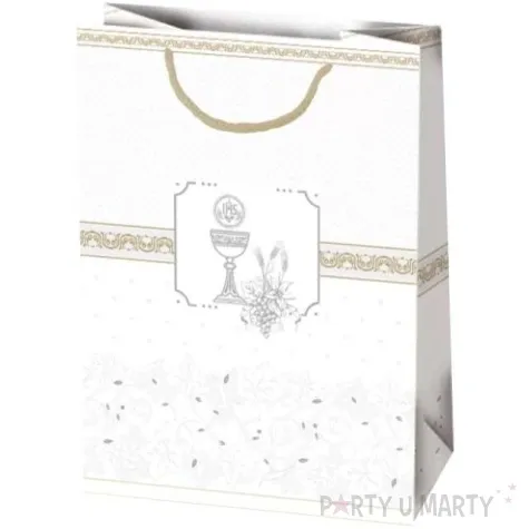 torebka prezentowa i komunia kielich w ramce pol maki 23x32x11 cm