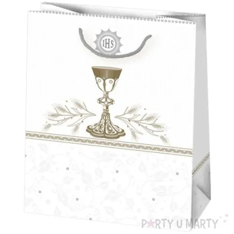 torebka prezentowa i komunia kielich z hostia pol maki 19x23x10 5 cm
