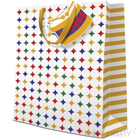 torebka prezentowa iskierki bebenek paw 30 x 41 x 12 cm