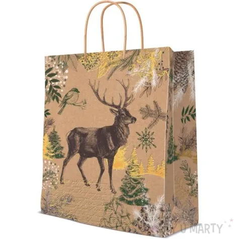 torebka prezentowa jelen paw 26 5 x 33 5 x 13 cm