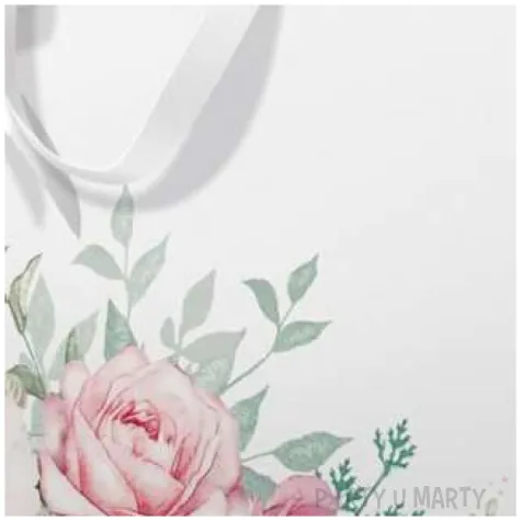 torebka prezentowa klasyczne roze paw 34x27 cm