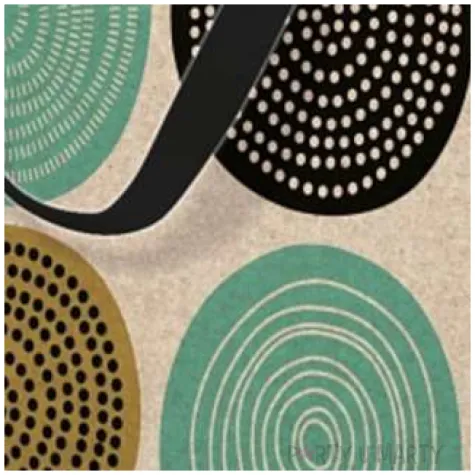 torebka prezentowa kola tribal paw 17x17 cm