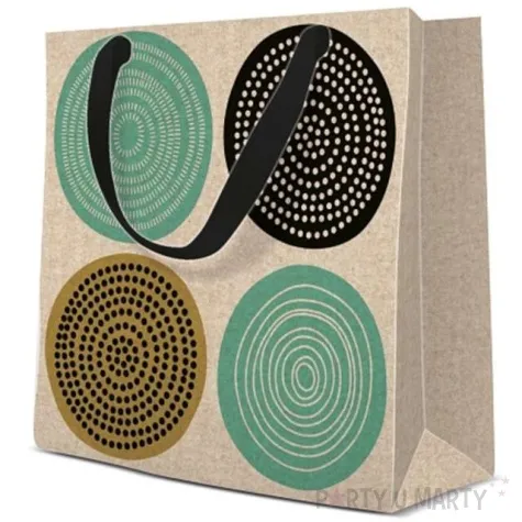 torebka prezentowa kola tribal paw 17x17 cm