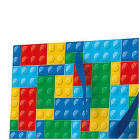 torebka prezentowa kolorowe klocki paw 33 5 x 26 5 x 13 cm