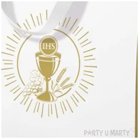 torebka prezentowa komunia sw eucharystia paw 20x25cm