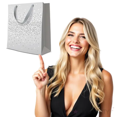 torebka prezentowa konfetti premium paw 20x25 cm