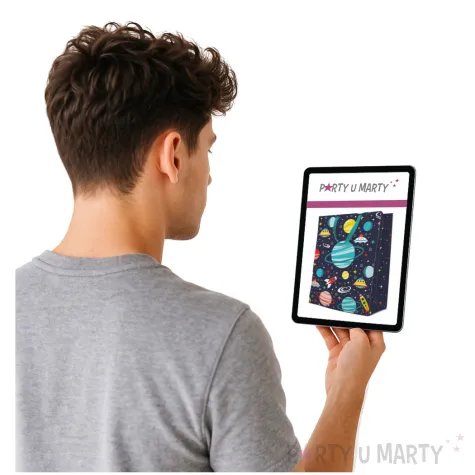 torebka prezentowa kosmos paw 30x41x12 cm