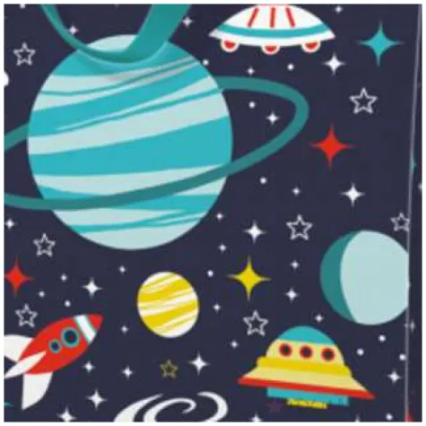 torebka prezentowa kosmos paw 30x41x12 cm