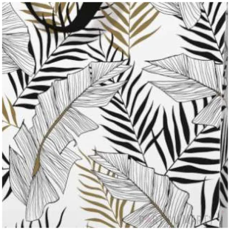 torebka prezentowa liscie paw 26x33 cm