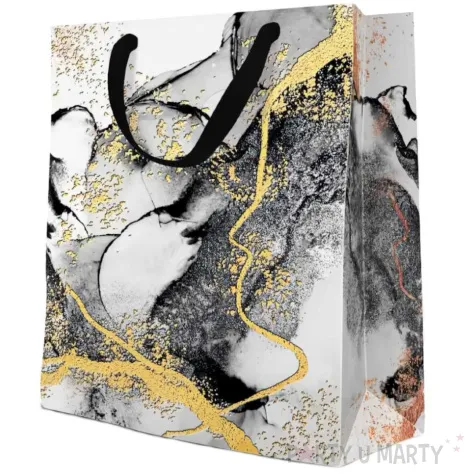 torebka prezentowa marmur premium paw 20x25x10 cm