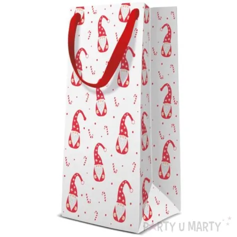 torebka prezentowa mikolaj skrzat paw 10 x 22 x 7 cm