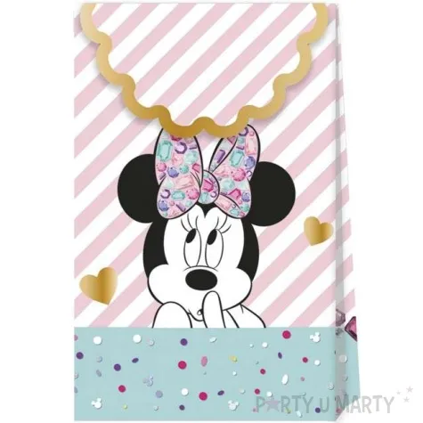 torebka prezentowa minnie party gem procos 21x12 cm 6 szt