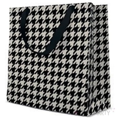 torebka prezentowa pepitka paw 17x17 cm