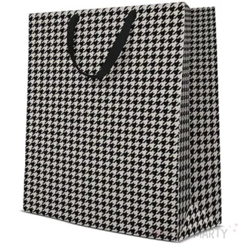 torebka prezentowa pepitka paw 30x41 cm