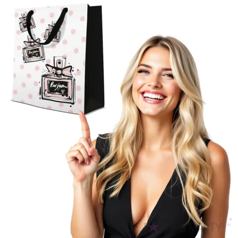 torebka prezentowa perfumy paw 20x25 cm