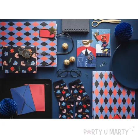 torebka prezentowa romby mix partydeco 10x24x32 cm